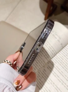 Clear Phone Case - Grey - View 3