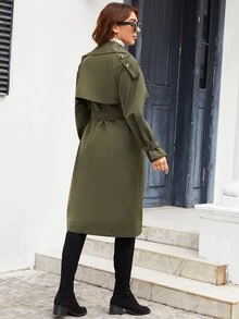 MIEGOFCE 雙排釦腰帶風衣外套