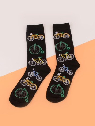 للرجال جوارب طاقم دراجة طباعة