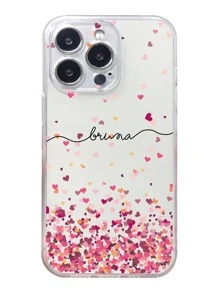 Ốp điện thoại họa tiết trái tim, tương thích với iPhone 15/15Pro/15Plus/15Promax. - Nhiều màu - Xem 3