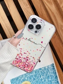 Ốp điện thoại họa tiết trái tim, tương thích với iPhone 15/15Pro/15Plus/15Promax. - Nhiều màu - Xem 5