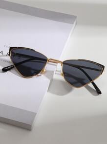 Kính thời trang mắt mèo cổ điển - Xám - Xem 1