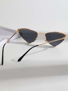 Kính thời trang mắt mèo cổ điển - Xám - Xem 2