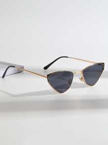 Kính thời trang mắt mèo cổ điển - Xám - Xem 3