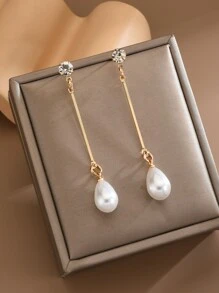 Sten Dekorationer Pärldekorationer Hängande Örhängen