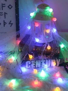 1pc 20 Lights 3m Small Globe String Lights, Ideal For Room Decoration, Birthday Party, Wedding, Holiday, Four Seasons Gift - Multicolor - View 2