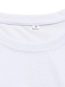 Manfinity Tops Nam Túi Slogan Giải trí - trắng - Xem 4