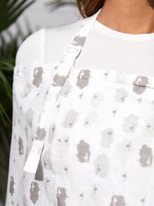 1pc Oeko-Tex Certified Cloud Print Comfortable & Breathable Nursing Cover/Shawl