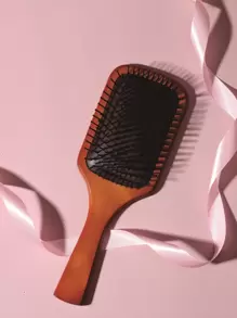 1pc Hair Cushion Brush - Brown - View 1