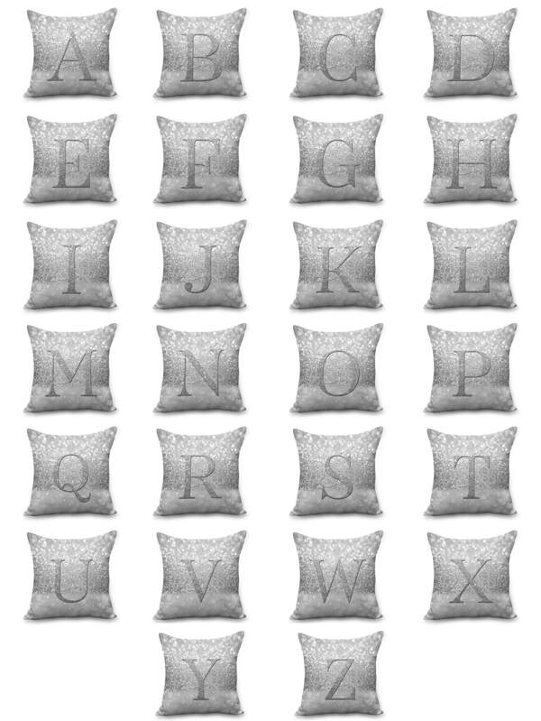 1 pièce Housse de coussin (sans bourre) à lettres