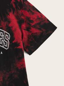 SHEIN Tops con trai Lá thư Cà vạt nhuộm Giải trí - Nhiều màu - Xem 4