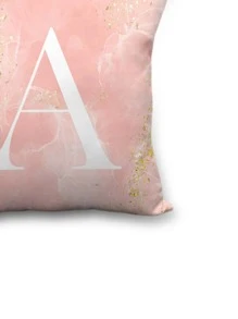 1 Chữ Đồ Họa Đệm Mà Không Cần Chất Độn, Chất Liệu Vải Hiện Đại Gối Cho Trang Trí Nhà - Hồng - Xem 3