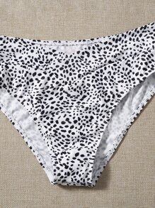 Bikini in họa tiết Dalmatian cho bãi biển mùa hè - Đen và trắng - Xem 4