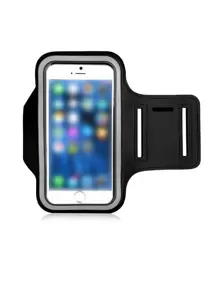 7 pulgadas Bolso de brazo de celular impermeable - Negro - Ver 1