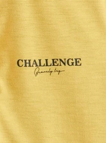 SHEIN 男孩撞色字母圖案POLO衫 - 彩色 - 查看 4