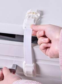 1pc Random Color Security Lock, White Self Adhesive Baby Lock For Home