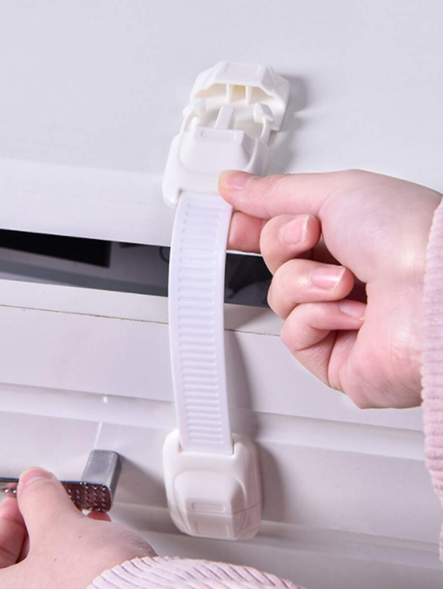 1pc Random Color Security Lock, White Self Adhesive Baby Lock For Home