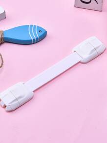 1pc Random Color Security Lock, White Self Adhesive Baby Lock For Home
