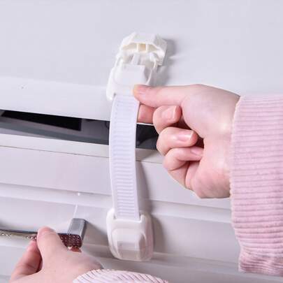 1 件随机颜色安全锁，白色自粘式婴儿锁，适用于家庭