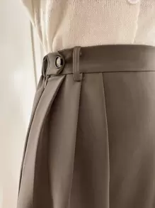 DAZY 高腰褶饰半身裙，返校服