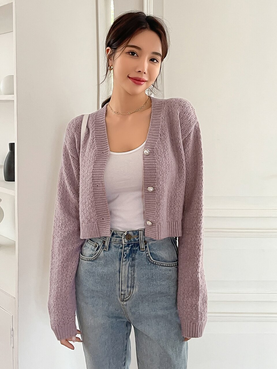 Drop Shoulder Cable Knit Cardigan,Fall Clothes Jacket
