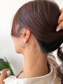 DAZY 纯色多层环形耳环