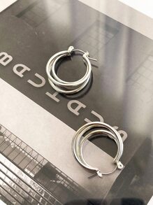 DAZY 纯色多层环形耳环