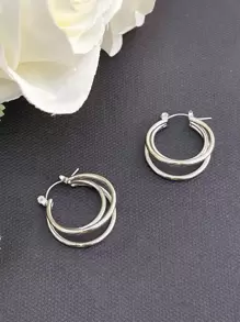 DAZY 纯色多层环形耳环