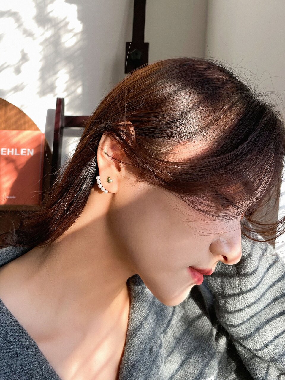 Faux Pearl Decor Earring Jackets