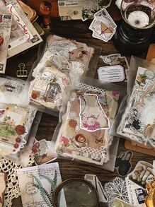 Infeel. Me 260張隨機復古圖案貼紙 - 彩色 - 查看 1