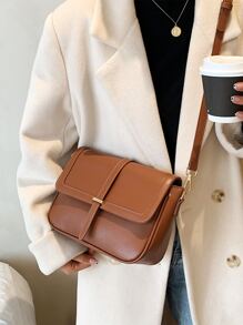 Lightweight, Business Casual Vintage Design Flap Square Bag For Teen Girls Women College Students, Rookies & White-Collar Workers Perfect For Office, College, Work, Business, Commute, Outdoors, Travel, Outings, Retro Inspired Bag, Retro Inspired Vintage Bag For Women