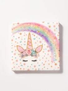 20pcs Unicorn Pattern Disposable Napkin, Cartoon Paper Napkin For Birthday Party,Christmas