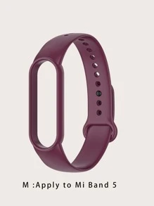 小米2合1矽膠錶帶和錶殼 - 酒紅色 - 查看 3