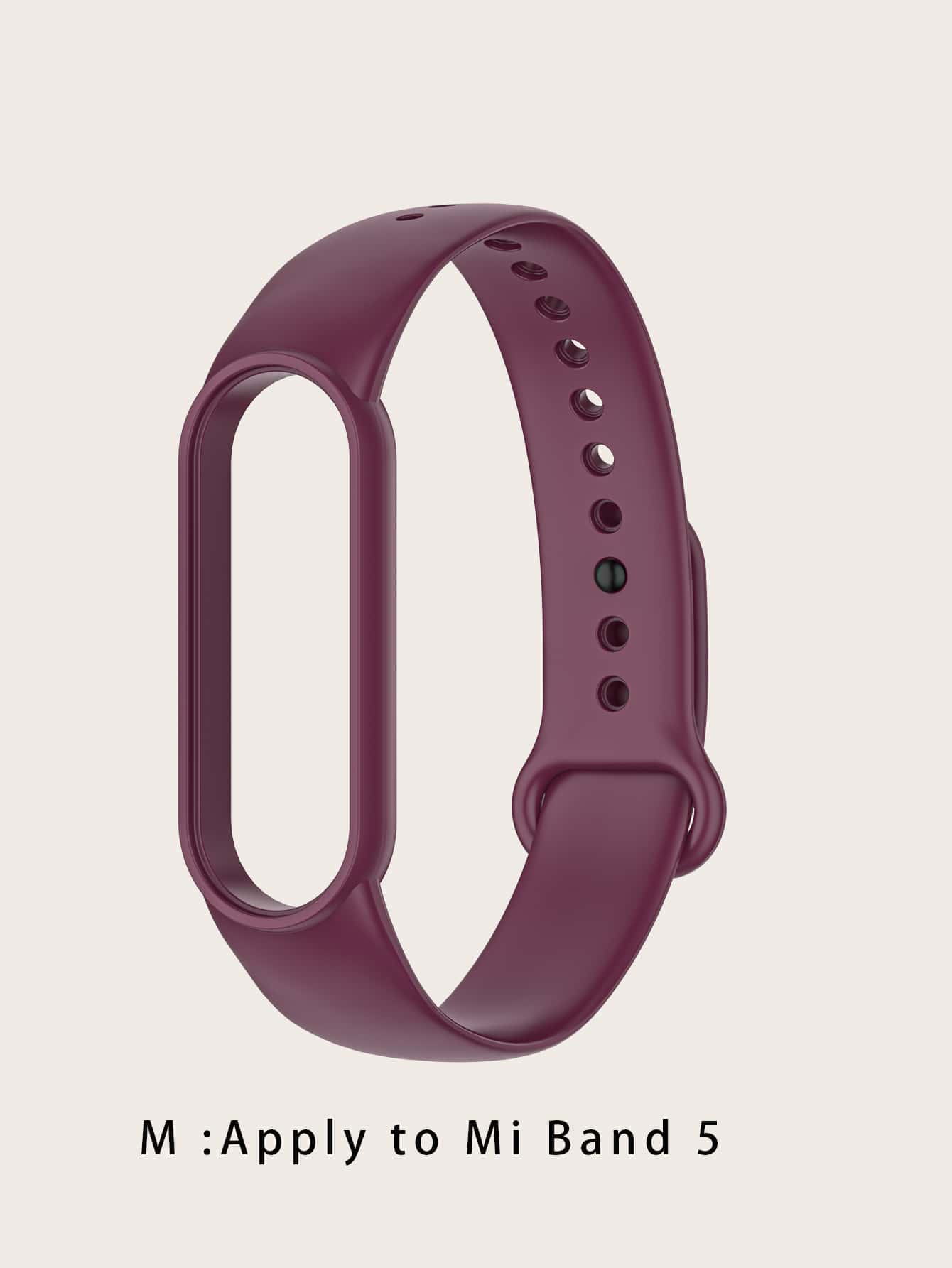 2 en 1 Correa de reloj de silicona & Funda compatible con Xiaomi - Burdeos - Añade 3