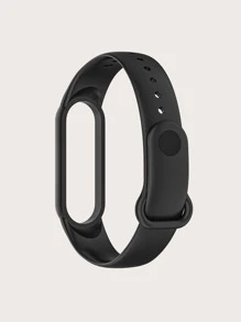 Silicone Watchband Compatible With Xiaomi - Black - View 2