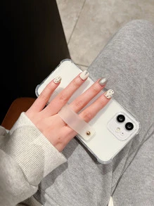 Clear Phone Case With Wristband Holder - Clear - View 2