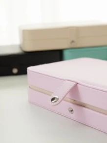 1pc 2 Layers Random Color Jewelry Box - Multicolor - View 3