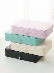 1pc 2 Layers Random Color Jewelry Box - Multicolor - View 4