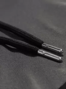 Manfinity Homme 男士撞色字母圖案連帽T恤 - 彩色 - 查看 4