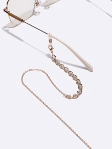 Faux Pearl Decor Glasses Chain - Multicolor - View 3
