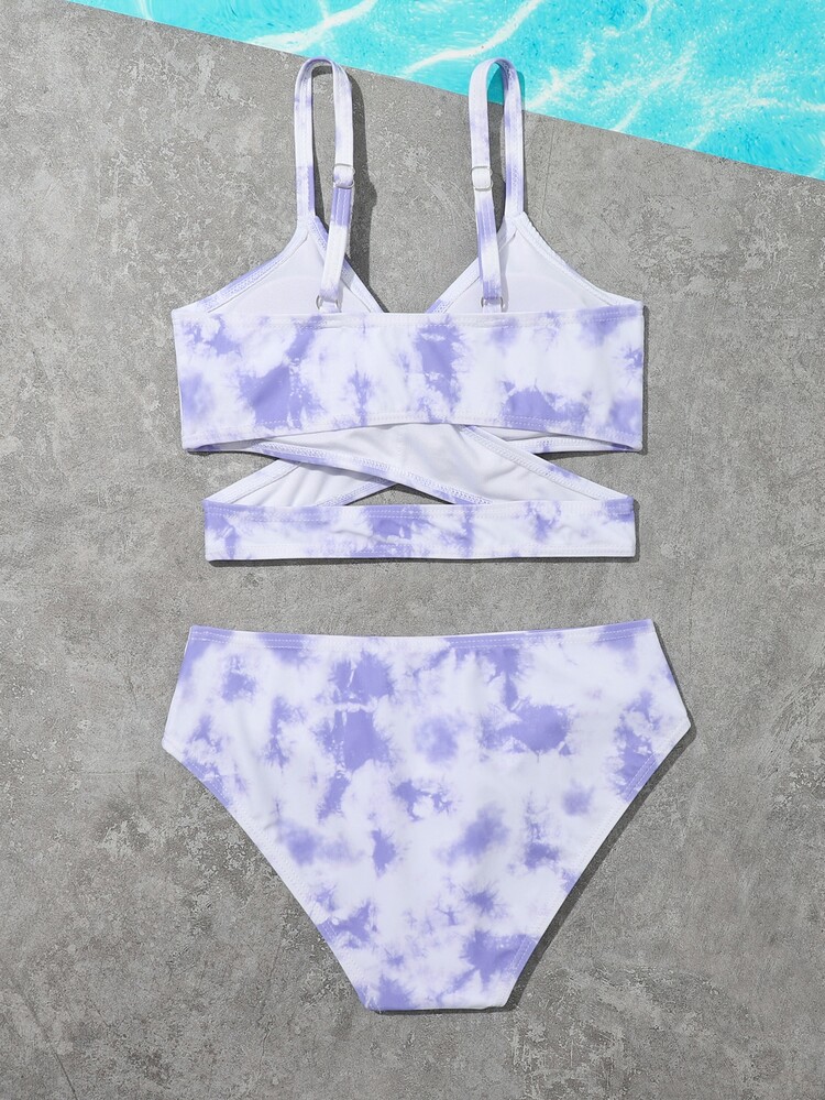 Bộ bikini quấn dây buộc Tween Girl đi biển mùa hè - Nhiều màu - Xem 2