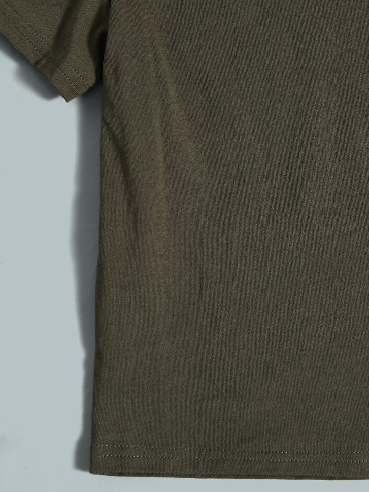 ボーイズtシャツ シンプル おしゃれ 快適 ソリッドカラー - マルチカラー - 見る 3