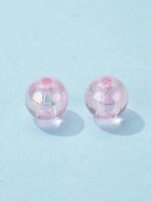 110 顆心型和星星壓克力珠 DIY 珠寶配件 - 彩色 - 查看 4