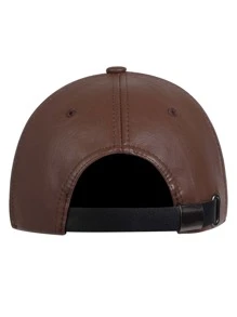 Men Solid Baseball Cap - Brown - View 2