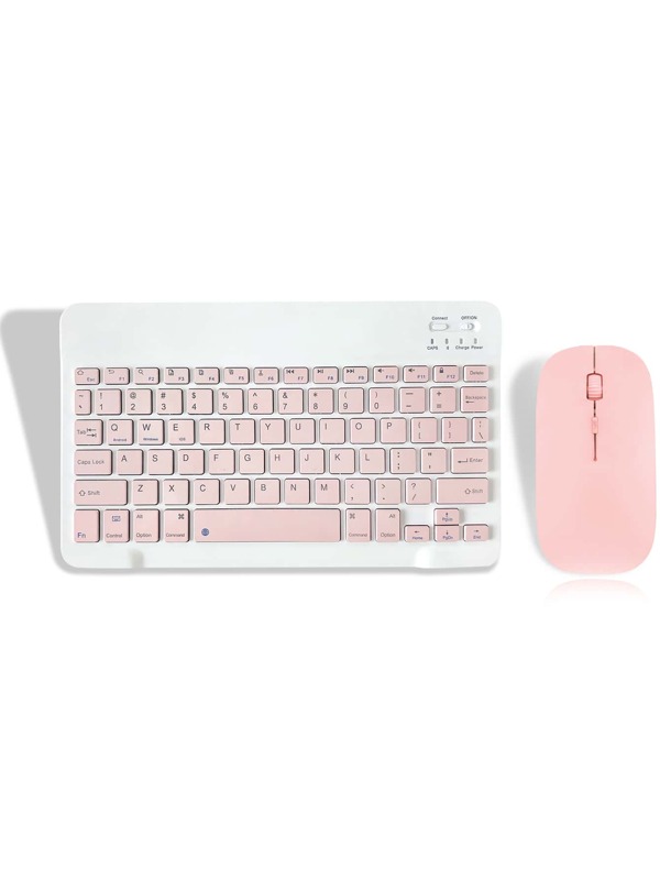 10 Inch Color Block Keyboard & Mouse Combo SHEIN USA