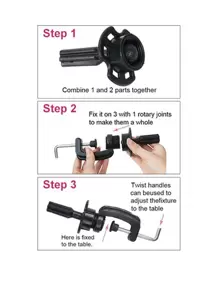 22 Inch Mannequin Head With Stand - Black - View 4