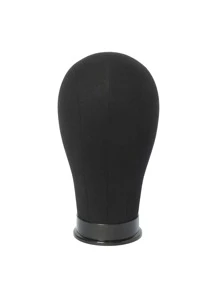 22 Inch Mannequin Head With Stand - Black - View 3