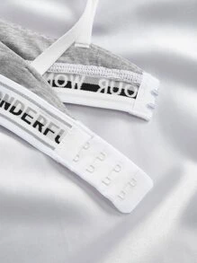 3 piezas Set sujetador con cinta con letra con aro - Multicolor - Ver 5