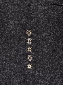 Manfinity Mode Men Marled Single Breasted Blazer - Black - View 3