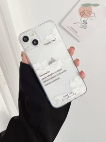 雲朵圖案透明手機殼 - 彩色 - 查看 4